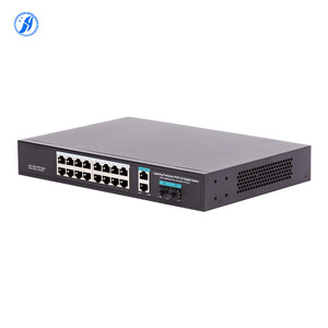 Đầy đủ Gigabit PoE Ethernet chuyển đổi 16 PoE + 2 Gigabit cổng đáng tin cậy thiết bị mạng cho đa dạng cấu trúc liên kết 1000m chuyển đổi - Product Image 2