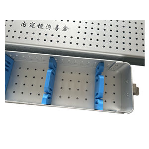 FY Handmatige Laparoscopische Desinfectiebox Aluminium Sterilisatiebak ISO Gecertificeerd Klasse I 270*84*42mm voor Ziekenhuisgebruik - Product Image 3