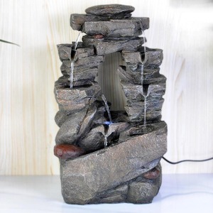 Resina Acqua da giardino in resina fontana con la <span class=keywords><strong>luce</strong></span> del LED - Product Image 5