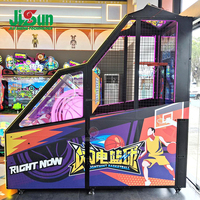 Machine de jeu d'arcade de tir au basket-ball de qualité commerciale avec éclairage LED et affichage numérique du score, à monnayeur, pour centre de divertissement