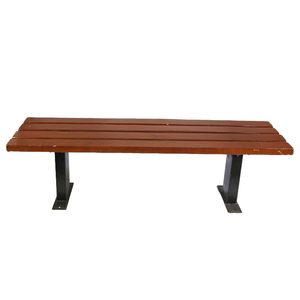 Factory Wholesale 1.5m Hardwood Slat <strong>Bench</strong> Long Outdoor Furnitures High Performance Stainless Steel For Hospital School Exterior - Product Image 2
