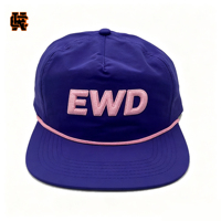 Gorra Snapback Personalizada con Logotipo Bordado 3D, de Nylon Impermeable, con Visera Plana, Dos Tonos, para Actividades al Aire Libre, OEM, Venta al Por Mayor, MOQ50