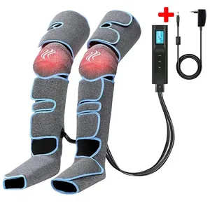 electric shiatsu hot compress air compression boots pain relief foot Calf leg knee massager with heat