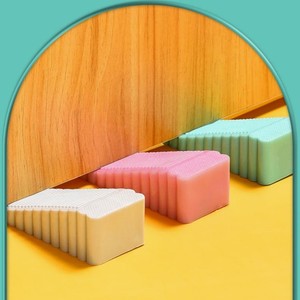 Safe Silicone Door Stop Stoppers Block Wedge Doorstops Door Stopper Home Office Door Rear Retainer Anti-collision <strong>Other</strong> <strong>Hardware</strong> - Product Image 2