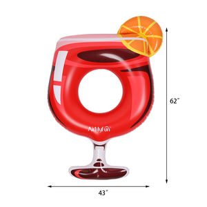 Conception de vente chaude d'usine boisson d'été tours de natation rouge vert anneau de <span class=keywords><strong>piscine</strong></span> gonflable flotteur anneau de natation pour adultes enfants - Product Image 2