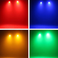 18 projecteurs PAR LED RGBW DMX512 pour scène, DJ, discothèques et bars, éclairage à faisceau