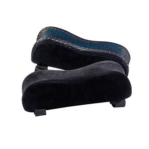 Coussinets d'accoudoir ergonomiques en mousse à mémoire de forme, 2 pièces, coussinets d'accoudoir incurvés pour chaise de jeu, pour soutien du coude et de l'avant-bras, amovibles et lavables - Product Image 6