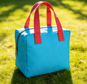 Pochette de maquillage personnalisable pour femme, mini carrée en toile, avec fermeture éclair, style mode, en coton, pour rangement, organisateur de rouge à lèvres, accessoire de voyage - Product Image 2