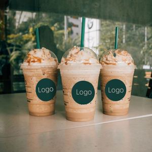Custom logo 8oz 12oz 16oz 32oz Printed <b>Plastic</b> Boba <b>Cup</b> Coffee Milkshake Pet <b>Plastic</b> <b>Cup</b> - Product Image 1