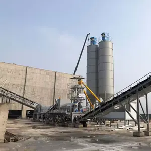 Manufacturer of New Design Belt Type of Soil Cement Stabilized Mixing Plant Station Horizontal Silos Supplier from China