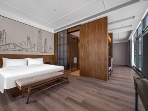 Juego de dormitorio de hotel moderno de madera maciza Flex Habitar para uso comercial en hoteles y apartamentos - Product Image 6