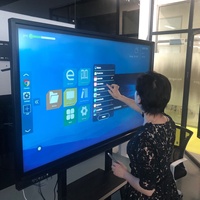 Tableau blanc interactif intelligent numérique à écran tactile infrarouge 4k 33 55 65 75 pouces pour l'école