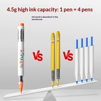 Marqueur vinyle pour enfants, non toxique et facile à nettoyer, stylo aquarelle pour l'école primaire, opaque et empilable