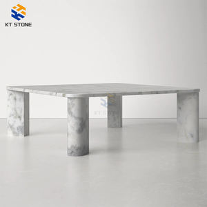 <span class=keywords><strong>Table</strong></span> basse carrée <span class=keywords><strong>de</strong></span> style nordique en marbre fin, pieds en métal légers, <span class=keywords><strong>table</strong></span> centrale peu encombrante pour condo, studio, salon - Product Image 3