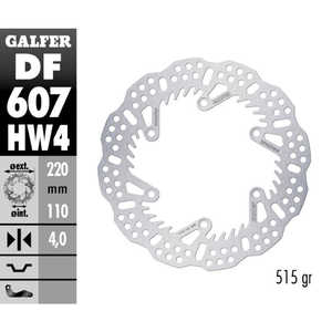 Galfer Shark Gas Gas EC-F 250 21-25 disco freno posteriore 4 mm - Product Image 1