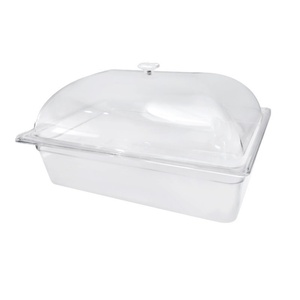 Couvre-gâteau rectangulaire en plastique transparent avec poignée, écologique, lavable au lave-vaisselle, en matériau PC, anti-poussière pour la conservation des aliments - Product Image 6