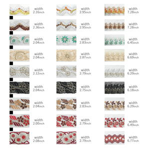 Nhà Sản Xuất Rhinestone Ren Thêu Đám Cưới Vải Cho Váy Cưới <span class=keywords><strong>Sequin</strong></span> Thêu Sáng Bóng Kim Cương Ren Vải - Product Image 6