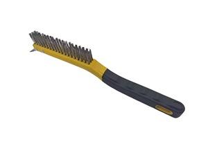 Pegangan lembut pegangan panjang sikat kawat baja dengan pengeruk untuk menggiling - Product Image 3