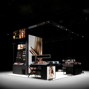 แบบพกพากลางนิทรรศการบูธแบนเนอร์ผนังนิทรรศการกล่องไฟแบนเนอร์ไฟ LED เคาน์เตอร์ยืนสําหรับงานแสดงสินค้าเฟอร์นิเจอร์ - Product Image 6