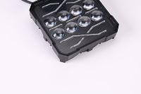 Projecteur LED carré Yongyou, éclairage auxiliaire DRL, étanche, haute luminosité, 100W, 12-50V, éclairage de travail tout-terrain pour moto, scooter