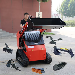 新Ce Epa中国制造商迷你履带式转向装载机最便宜的强力轮式微型轮式斗式花园滑移转向装载机 - Product Image 1