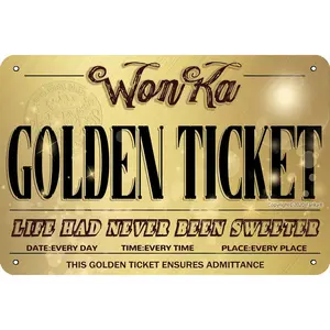 Custom Printing Gift Event Reveale Gold Foil Scratch Label Golden Card Ticket with Brown Envelope Set