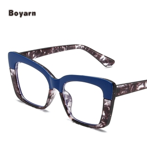 Occhiali Boyarn Cat Eye gradiente <span class=keywords><strong>lenti</strong></span> quadrate UV400 protezione occhiali da sole Sexy oversize contrasto colore Anti-blu <span class=keywords><strong>lenti</strong></span> a luce - Product Image 4