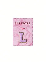Porte-passeport en cuir PU gaufré avec logo personnalisé et carte du monde, étui de voyage pour passeport, portefeuille pour passeport pour les voyages en plein air