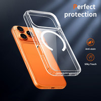 Coque de téléphone magnétique transparente de 1,5 mm pour la série 17, anti-rayures, avec aimant puissant N52, pour iPhone 17 Pro (vente en gros)