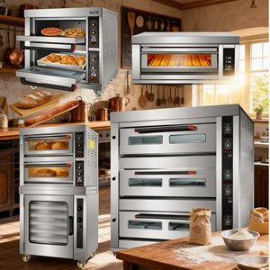 Four à gaz commercial monophasé Gaz Electric Price Bakers 2025 2026 pour la cuisson de cupcakes, biscuits et pizzas - Product Image 2