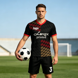 Maillot de football professionnel personnalisé à séchage rapide, respirant, pour l'été, uniforme de football, personnalisation de maillot de club de ligue - Product Image 1