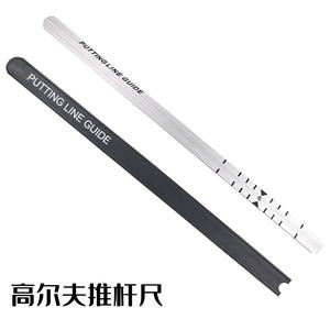 ไม้พัตเตอร์ฝึกกอล์ฟพร้อมรางนำทางไม้บรรทัดและอุปกรณ์ฝึกแบบผลักสำหรับฝึกการป้อนอาหาร - Product Image 4