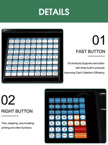 Nhãn in ấn quy mô cửa hàng bán lẻ tiền mặt đăng ký giá tính toán quy mô CE điện tử cho các loại trái cây siêu thị - Product Image 3