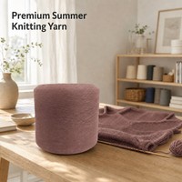 Eco Friendly GRS Certified 61% Lyocell Acrylic Nylon Blend Dyed Z Twist Knitting Yarn for Summer Women Dresses Abundant Stock