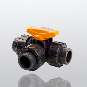 Manuale a tre vie valvola a sfera in CPVC per il controllo di olio di Gas di acqua OEM personalizzabile - Product Image 4