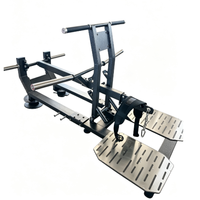 Machine de Squat à Ceinture Rhino Professionnelle Robuste à Charge de Plaques, Réglable, pour Entraînement de la Poitrine, du Dos et des Jambes, avec Système de Sécurité