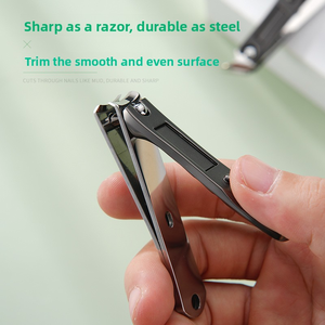 Nouvelles coupe-ongles obliques en acier inoxydable à grande ouverture, design bec d'aigle, portables pour manucure à domicile, coupe-ongles pour doigts et orteils - Product Image 4