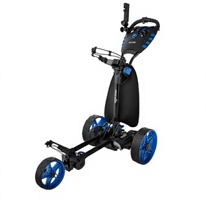 Wheel Golf Push Cart - Lightweight Folding Golf Walking Push Cart <b>Roller</b> Golf <b>Bag</b> - Product Image 1