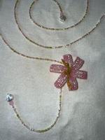 Koleksi Aksesoris Bunga Manik-Manik Prancis Retro, Kalung Gantungan Kunci Manik-Manik Buatan Tangan untuk Hadiah Pernikahan