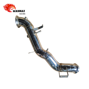 Tuyau de descente poli pour 2024 Mercedes AMG W206 <span class=keywords><strong>C63</strong></span> <span class=keywords><strong>S</strong></span> E Performance V4 M139 2.0T avec tuyau avant d'échappement à haut débit OPF - Product Image 1