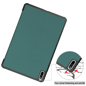เคสหนัง PU แบบพับสามตอนอัจฉริยะสำหรับ <span class=keywords><strong>Huawei</strong></span> <span class=keywords><strong>Mediapad</strong></span> <span class=keywords><strong>Pro</strong></span> 12.6 นิ้ว รุ่นปี 2021 พร้อมโลโก้สั่งทำพิเศษ ป้องกันการตกกระแทก - Product Image 5