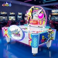 Machine d'arcade de hockey aérien commercial pour intérieur, table de hockey aérien multi-balles pour deux joueurs avec sortie de loterie pour divertissement ludique