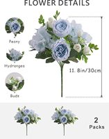 Buket Bunga Peony Buatan, Peony Sutra, Bunga Palsu, Rangkaian Bunga, Dekorasi Meja Pernikahan, Dekorasi Pesta Rumah