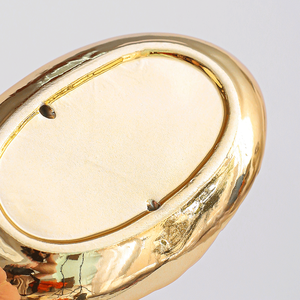 Golden <strong>Ceramic</strong> Storage <strong>Box</strong> Golden Leaf <strong>Jewelry</strong> Tray Dry Fruit Dish Desktop Home Furnishings - Product Image 5