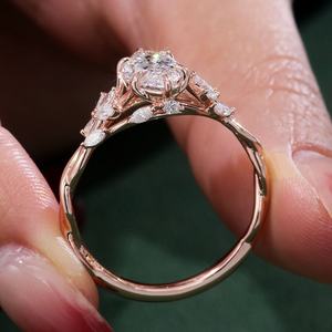 แหวนเพชรเลี้ยงในห้องปฏิบัติการ ทองคำ 14K สีเหลือง ทรงมาร์ควิส สำหรับงานแต่งงาน ใส่ได้ทุกวัน เครื่องประดับชั้นดี ปรับแต่งได้ ของขวัญวันครบรอบ - Product Image 3