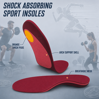 Semelles Confortables pour la Marche, Ultra Douces, Respirantes, avec Soutien de la Voûte Plantaire et Absorption des Chocs, Inserts de Chaussures pour Voyages, Travail, Hommes et Femmes