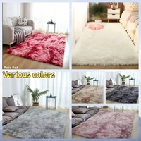 Tapis d'appoint blanc uni moelleux et duveteux, tapis en peluche à poils longs antidérapant, sur mesure pour chambre à coucher, salon, décoration intérieure