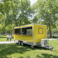 Remorque alimentaire pour petit-déjeuner à vendre, Remorque alimentaire avec grill rotissoire à poulet, Camion alimentaire à vendre, Camion alimentaire pour café en gobelets à Maurice