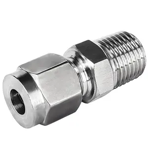 316 304 High quality stainless steel ferrule joints with threads for medical and food Ferrule Male straight fitting