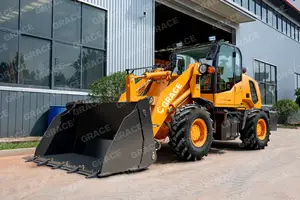 Macchinario forestale front end Minicargador 800kg 1ton WL12 Kubota EPA Euro 5 compact China pala gommata mini